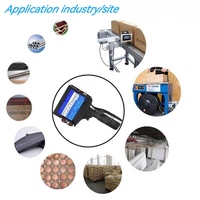 Impresora Automática de Fecha en Relieve, Impresora de Códigos de Lote, Máquina de Inyección de Tinta con Solvente, Impresora Portátil de Mano con Batería para PVC