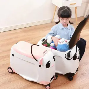 Panda-Stil wasserdicht Kinder niedlich 21 Zoll Gepäckkoffer benutzerdefiniertes Logo Trolley Koffer mit RädernCartoon Reisen für Kinder Unisex