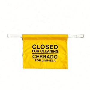 Bandera de Seguridad Amarilla de Peligro, Diseño Personalizado, Impresión en Nailon y Poliéster, Bandera de Advertencia de Seguridad Colgante - Product Image 4