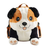 Sac à dos personnalisé en peluche pour chien, haute qualité, personnalisation en usine, logo, sacs en peluche animaux, jouets, sac à dos en peluche sur mesure