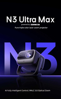 JMGO N3 Ultra MAX 4K Vidéoprojecteur laser tricolore Android 11 4600 Lumens 2G pour la maison, la chambre à coucher, le salon JMGO N3 Ultra MAX