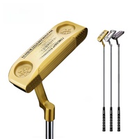 Putter de golf en fer doux 304, tête forgée en forme de lame, usinée CNC, faible COG, 34 pouces, manche en acier, or/argent/gris anthracite, OEM, droitier, pour homme