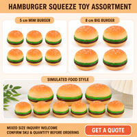 Jouet Squishy Hamburger à Rebond Lent pour Soulager le Stress, Grand Peluche TTR Unisexe, à partir de 14 ans