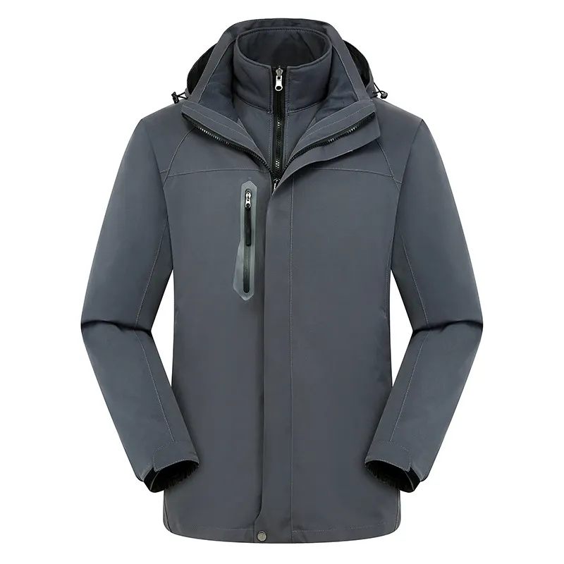 Softshell in pelle per gli uomini Puffer Snowboard personalizzato mezza manica da uomo schiuma piumino elegante