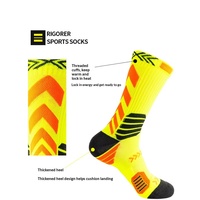 Chaussettes de basketball unisexes transfrontalières, épaisses, de style européen et américain, qualité export, pour l'entraînement d'élite, avec dos en tissu éponge