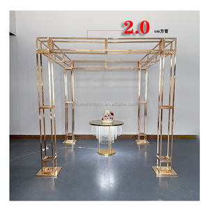 <span class=keywords><strong>Chuppah</strong></span> vuông đám cưới vòm sân khấu đám cưới vàng mandap vòm - Product Image 1