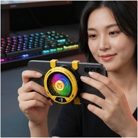 Support de téléphone magnétique flexible avec refroidissement pour gaming, support radial en alliage pour bureau
