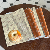 Papier d'emballage personnalisé biodégradable, écologique, de qualité alimentaire, résistant à la graisse et à l'eau pour les sandwichs et les burritos avec votre logo