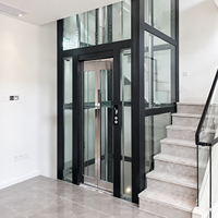 Ascenseur de Luxe Fiable à Traction pour Passagers, Ascenseur Domestique Haut de Gamme avec Observation, Certification CE pour Installation Intérieure