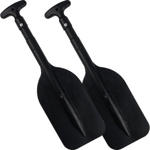 Pala de kayak de aleación de aluminio con longitud ajustable y hoja de plástico para uso en canoas y kayaks - Product Image 2