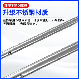 Donghan Stainless Steel Single Liter Crutch Adjustable Lightweight Underarm Walking Aid Rehabilitation Support - Product Image 3