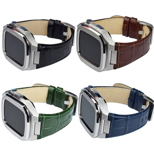 Boîtier de montre modifié de luxe en acier inoxydable, bracelet de montre en cuir avec boîtier de montre - Product Image 3