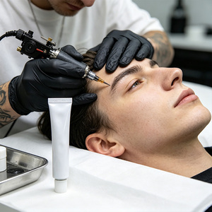 Crème de tatouage élégante 10g, formule au design moderne pour les studios de tatouage, les salons de beauté féminins, large application - Product Image 4
