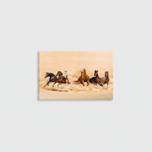 Running Horses Printed <b>Canvas</b>: Elegant Farmhouse Animal <b>Wall</b> Art,WRAPPED <b>CANVAS</b> - Product Image 2