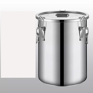 Conteneur de stockage <span class=keywords><strong>alimentaire</strong></span> commercial en acier inoxydable 304 avec couvercle, multifonctionnel, écologique, pour la conservation de la fraîcheur des soupes et du riz - Product Image 6