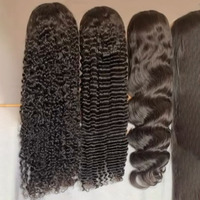 Perruque Cheveux Vierges Sans Colle Pré-Pluckée Double Drawn Loose Deep Wave Transparent HD 13x4 Complète 100% Cheveux Humains Vietnamiens