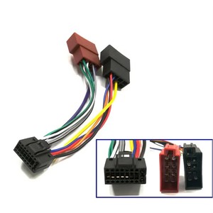 Kenwood pour <span class=keywords><strong>JVC</strong></span> prise queue cordon 16 broches stéréo <span class=keywords><strong>autoradio</strong></span> faisceau de câbles lecteur CD harnais de Radio adaptateurs câble plomb en Stock - Product Image 1