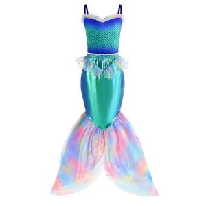 Nuevo Conjunto de Ropa Infantil de Sirena 2026, Diseño Original (ODM/OEM), 2 Piezas, Lindo Conjunto de Disfraces de Ariel para Niñas - Product Image 2