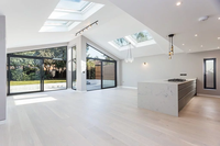 Fenêtres de toit en verre personnalisées en aluminium de qualité supérieure, motorisées électriquement, pour toits inclinés, plats, modernes, carrés, triangulaires ou en dôme