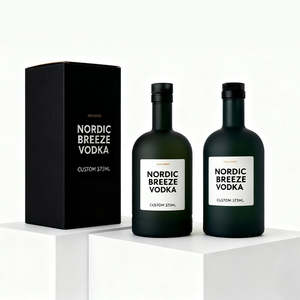 Bouteille en verre noir vide de haute qualité vin de glace 750ml bouteille d'alcool en verre pour la vente de vin de jus avec des bouteilles de vin en verre à bas prix - Product Image 5