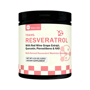 Complément alimentaire de haute qualité sans sucre 4000 mg NAD Nicotinamide et complément alimentaire en poudre de trans-resvératrol <span class=keywords><strong>d</strong></span>érivé des plantes avec de la quercétine - Product Image 1