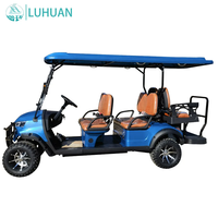 Nouvelle voiturette de golf électrique de luxe 6 places, fabrication directe d'usine, buggy de golf personnalisé pour hôtel, complexe hôtelier, parcours de golf, communauté