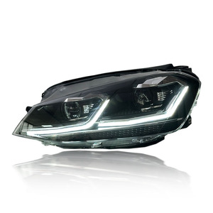 ชุดไฟหน้ารถยนต์ SJC สำหรับ Golf 7 MK7 ปี 2013-2017 ไฟหน้า LED DRL เลนส์แบบลำแสงคู่ Bi-Xenon อุปกรณ์เสริมสำหรับ Golf 7 H - Product Image 5