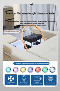 Muebles para Salón de Belleza, Cama de Masaje Multifuncional para Lavado de Cabello, Terapia Capilar con Circulación de Agua a Temperatura Constante - Product Image 4