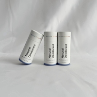 100% biodégradable écologique déodorant bâton boîte biodégradable personnalisé cylindre Tube emballage Push up baume à lèvres papier Tube