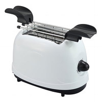 Grille-pain électrique 2 fentes en plastique intégral, toucher froid, prix abordable, modèle 304 #   Grill en acier inoxydable pour usage domestique, 700W, minuterie numérique