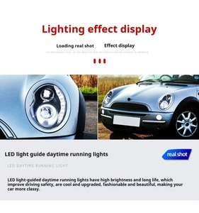 HETOP <span class=keywords><strong>Mini</strong></span> R50 Phare 2001-2006 R52 <span class=keywords><strong>R53</strong></span> Mise à niveau LED Feux de voiture Phare Feux de jour Accessoires automobiles pour BMW - Product Image 3