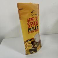 Emballage souple en plastique recyclé écologique, sachet autoportant pour la paella espagnole, les collations de riz et les aliments