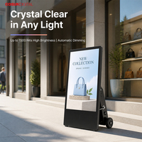 Kiosque publicitaire numérique vertical pour la publicité sur écran d'eau, avec Wi-Fi et publication de contenu à distance via CMS, pour les chaînes de magasins de détail