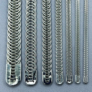 Accesorios Meilong, Cierres de Cremallera Sin Bloqueo de 12 mm, con Diseño de Escamas de Pescado Metálicas, Electro Galvanizados, para Ropa de Casa y Textiles - Product Image 2