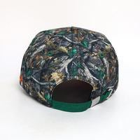 Gorra de Béisbol de 6 Paneles con Camuflaje Bosque Real, Logotipo 3D Personalizado, Visera Curva de Poliéster, Transpirable/Impermeable, Unisex para Exteriores