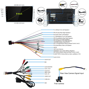 Système de navigation GPS tactile stéréo audio pour voiture, <span class=keywords><strong>autoradio</strong></span> Android, lecteur DVD, système de navigation GPS Android pour voiture - Product Image 4