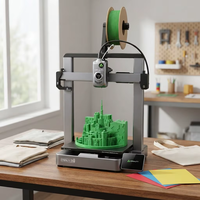 Nouvelle imprimante 3D Profit avec nivellement automatique, écran haute résolution, connectivité WiFi/USB, matériaux PLA/TPU/PETG, format compact