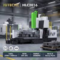 5000kg Yük Taşıma Kapasiteli Portal İşleme Merkezi HLC2016 Ağır Hizmet Tipi Çift Kolon CNC Freze Tezgahı BT50 3 Eksenli Dikey