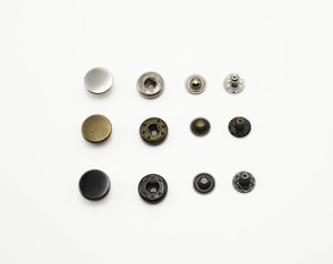 #831銅金属スナップボタンフラットバックメッキ技術工場から直接洗濯可能 - Product Image 1