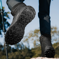 Vente directe d'usine, bottes de randonnée hautes pour hommes, bottes tactiques du désert, entraînement au combat terrestre, bottes de service, marron