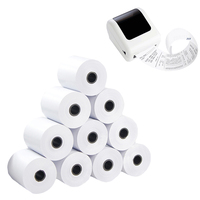 Rollos de recibos térmicos de 57mm, papel de caja registradora de una sola capa de 57x50mm para máquina POS, cajero automático, modelo personalizado