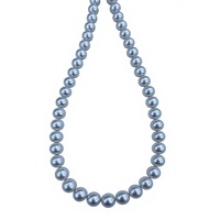 Collier de perles d'eau douce Edison en gros, perles percées semi-rondes à fort lustre pour bijoux faits main