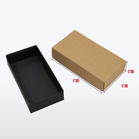 Couvercles de base pliables avec impression écologique et logo personnalisé Boîtes d'emballage cadeau en papier pour chaussettes et sous-vêtements
