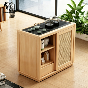Table basse en bois et marbre, design moderne, éco-responsable, fabrication chinoise, prix bas, petite quantité minimale de commande, personnalisable. - Product Image 1