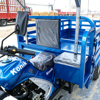 Tricycle cargo Hanwei Power, performance fiable, transmission 5 vitesses, 200cc, pour transport communautaire