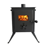 Poêle à bois portable pour extérieur, camping, cuisson et chauffage de tente