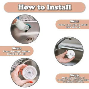 ที่วางฟองน้ำพลาสติก LM LM25231 พร้อมจุกดูดสุญญากาศ สำหรับจัดระเบียบในครัวและห้องน้ำ ที่วางฟองน้ำแบบระบายน้ำได้เอง - Product Image 5