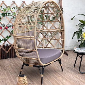 Cesto Sospeso in Rattan Stile Europeo Personalizzato, Dondolo da Esterno per Giardino, Cortile, Villa, Hotel, Arredamento <span class=keywords><strong>Nido</strong></span> d'Uccello Singolo - Product Image 4