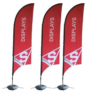 MOQ bajo Bandera de playa Publicidad Bandera al aire libre Diseñ<span class=keywords><strong>o</strong></span> libre Pluma Lavado de autos Teardrop Flag Pole - Product Image 3