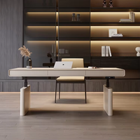 Bureau réglable en bois massif personnalisable, multifonction, ergonomique, durable, pour salon, appartement, multifonction